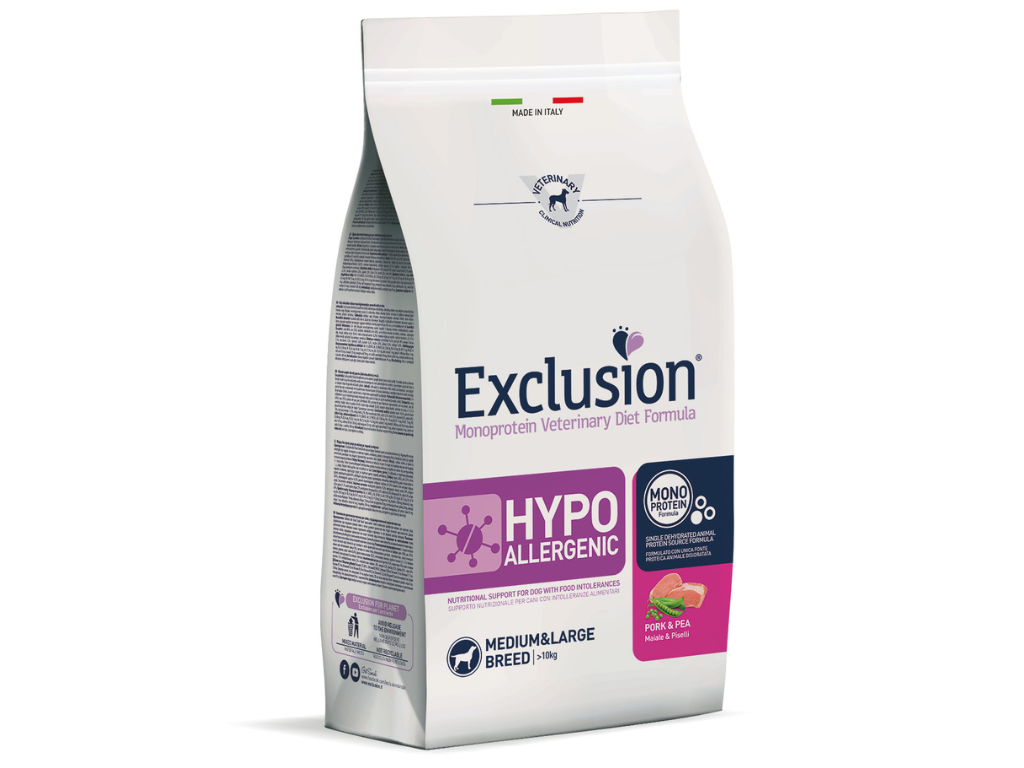 Exclusion Diet Hypoallergenic Maiale e Piselli 12 kg