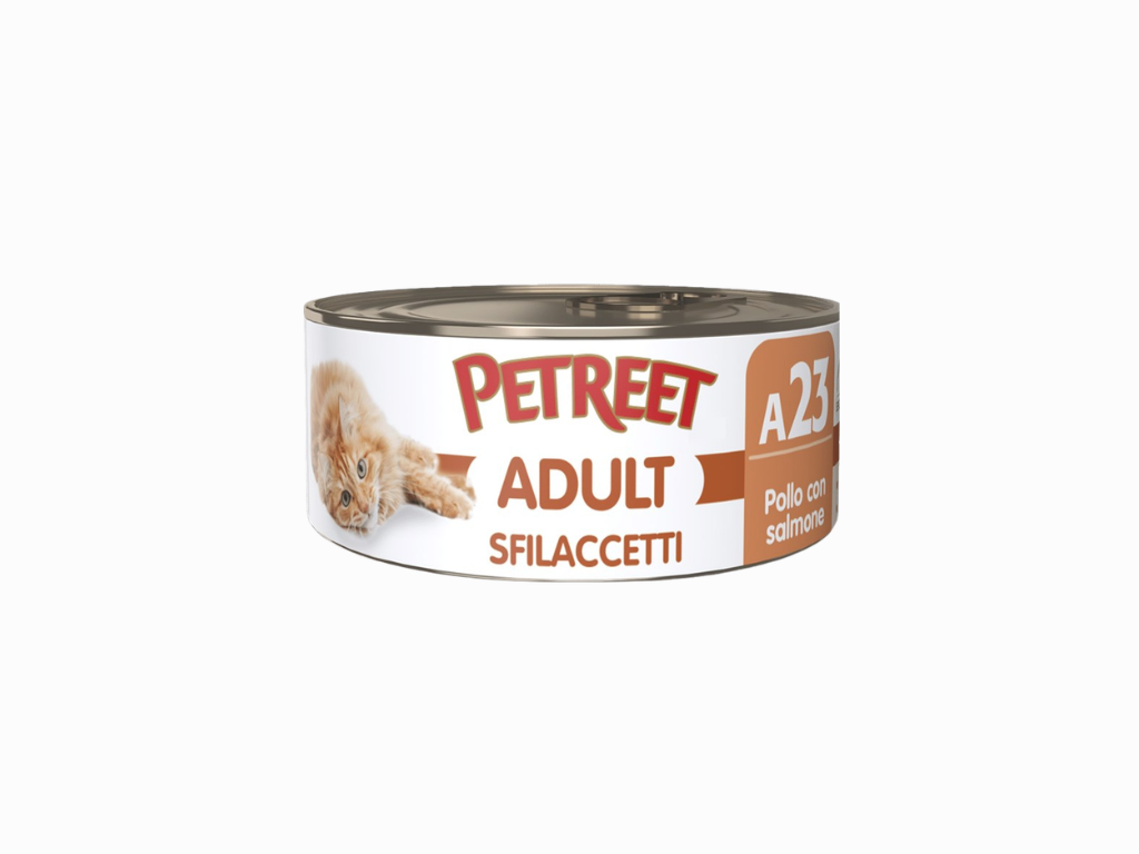 Petreet Sfilaccetti A23 Pollo e Salmone 70 g