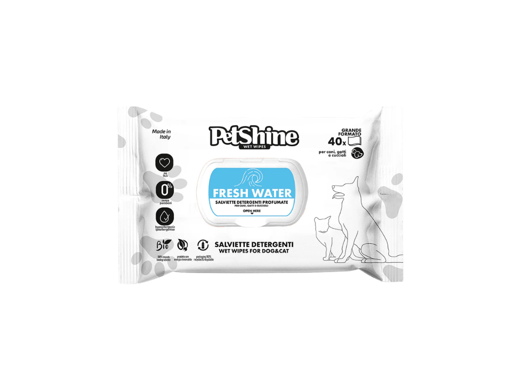 Petshine Fresh Wat Salviette 40 pz