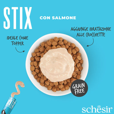 Stix Cat Cream Snack Salmone 6/15 g