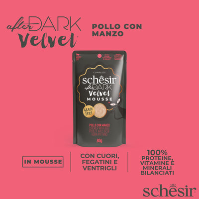 Schesir Velvet Mousse Pollo Manzo 80 g