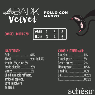 Schesir Velvet Mousse Pollo Manzo 80 g