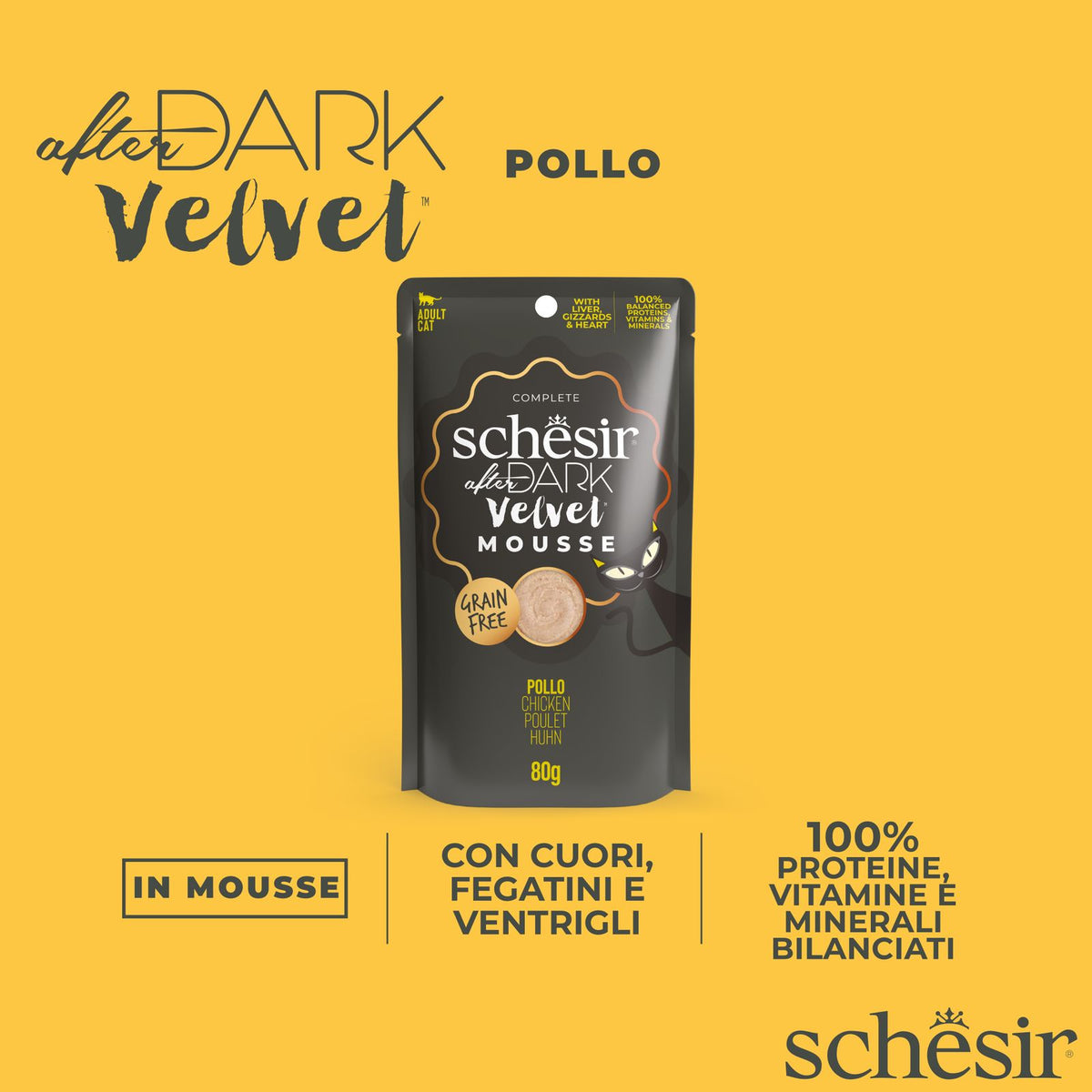 Schesir Velvet Mousse Pollo 80 g
