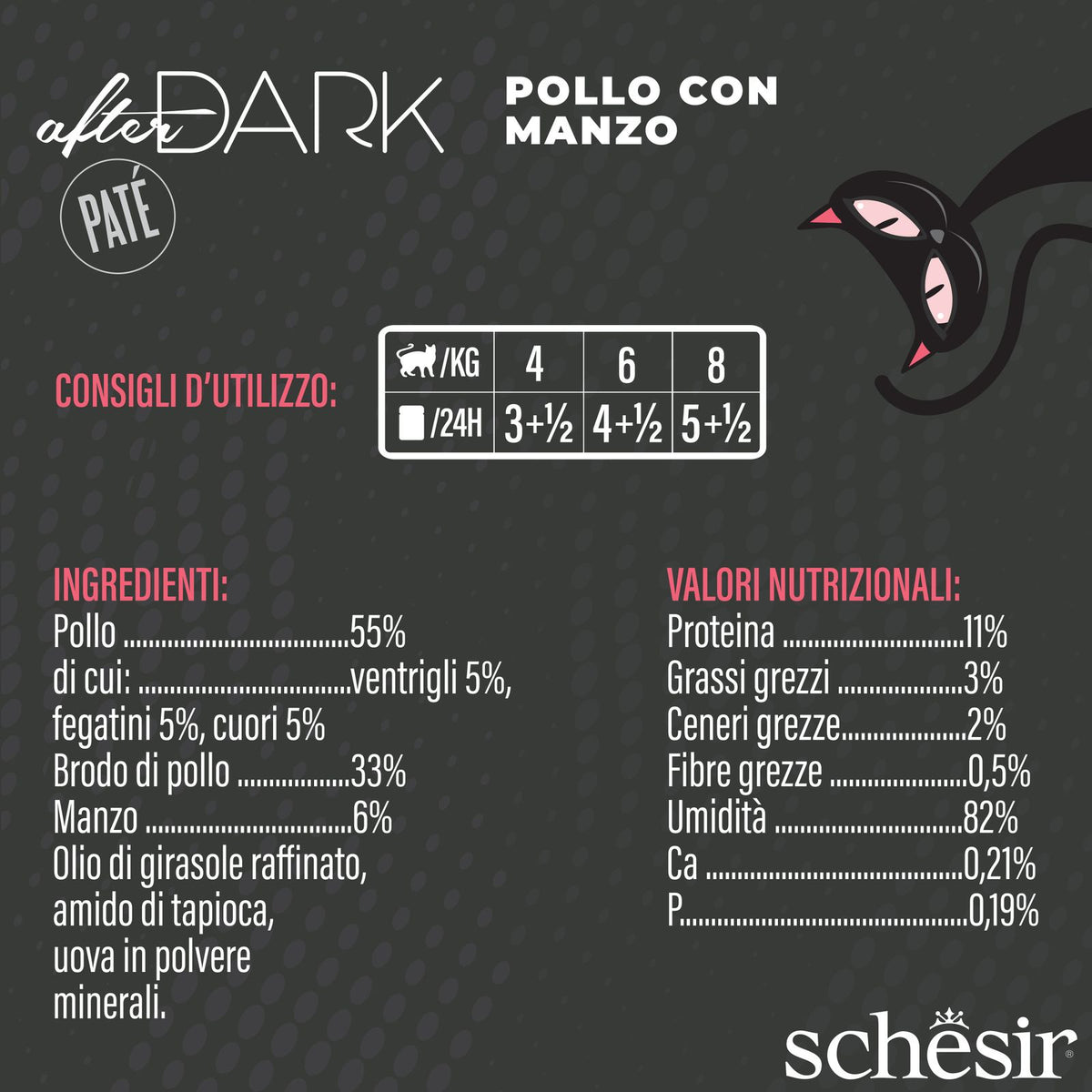Schesir Pollo Manzo 80 g Filetti