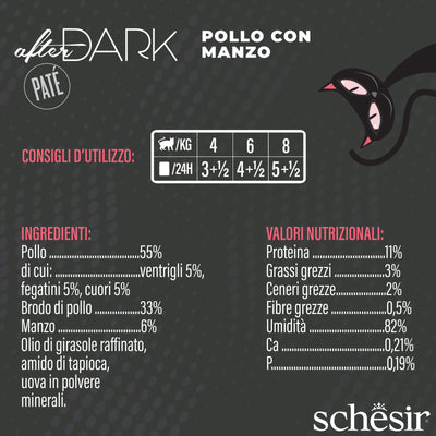 Schesir Pollo Manzo 80 g Filetti